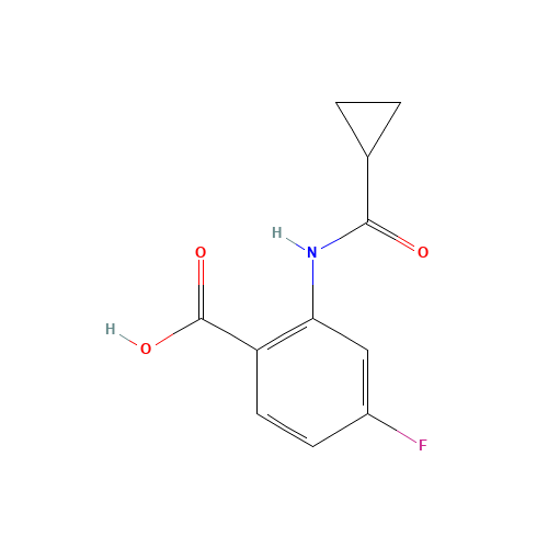 2-(cyclopropanecarbonylamino)-4-fluorobenzoic acid (CAS: 953753-01-0) - Related Chemical Product