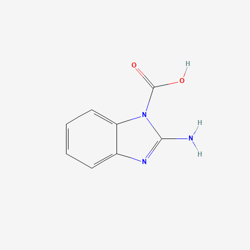 2-aminobenzimidazole-1-carboxylic acid (CAS: 36128-67-3) - Chemical Structure and Molecular Formula 