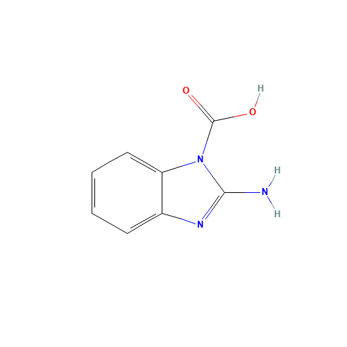 2-aminobenzimidazole-1-carboxylic acid (CAS: 36128-67-3) - Chemical Structure and Molecular Formula 