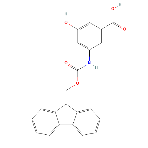 3-(9H-fluoren-9-ylmethoxycarbonylamino)-5-hydroxybenzoic acid (CAS: 176442-21-0) - Related Chemical Product