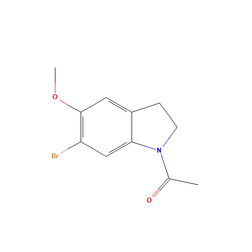 1-(6-bromo-5-methoxy-2,3-dihydroindol-1-yl)ethanone (CAS: 256923-98-5) - Related Chemical Product