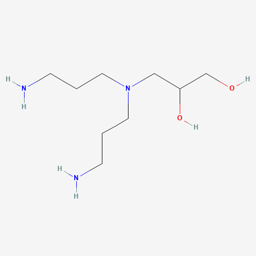 3-[bis(3-aminopropyl)amino]propane-1,2-diol (CAS: 62221-53-8) - Chemical Structure and Molecular Formula 