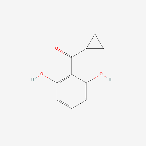 cyclopropyl-(2,6-dihydroxyphenyl)methanone (CAS: 279231-56-0) - Chemical Structure and Molecular Formula 