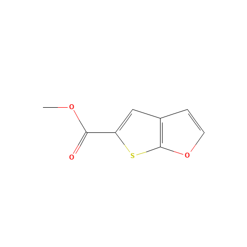 methyl thieno[2,3-b]furan-5-carboxylate (CAS: 122321-36-2) - Chemical Structure and Molecular Formula 
