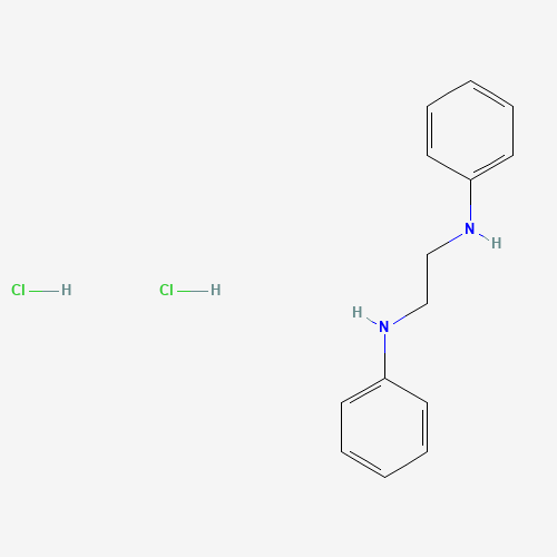 N,N'-diphenylethane-1,2-diamine;dihydrochloride (CAS: 99590-70-2) - Chemical Structure and Molecular Formula 