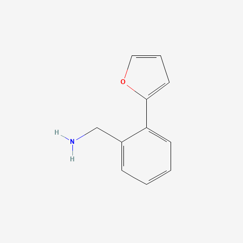 [2-(furan-2-yl)phenyl]methanamine (CAS: 771573-25-2) - Chemical Structure and Molecular Formula 