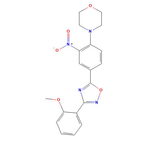 4-[4-[3-(2-methoxyphenyl)-1,2,4-oxadiazol-5-yl]-2-nitrophenyl]morpholine (CAS: 931962-16-2) - Related Chemical Product