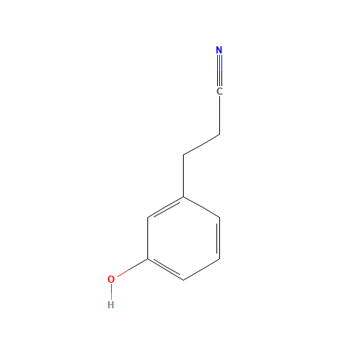 3-(3-hydroxyphenyl)propanenitrile (CAS: 23941-88-0) - Chemical Structure and Molecular Formula 