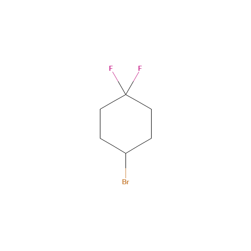 4-bromo-1,1-difluorocyclohexane (CAS: 1196156-51-0) - Chemical Structure and Molecular Formula 