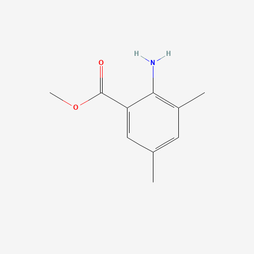 methyl 2-amino-3,5-dimethylbenzoate (CAS: 206551-23-7) - Chemical Structure and Molecular Formula 