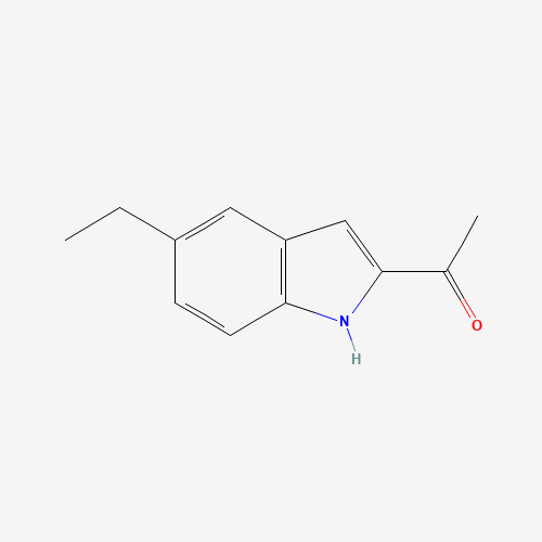 1-(5-ethyl-1H-indol-2-yl)ethanone (CAS: 1434713-74-2) - Chemical Structure and Molecular Formula 