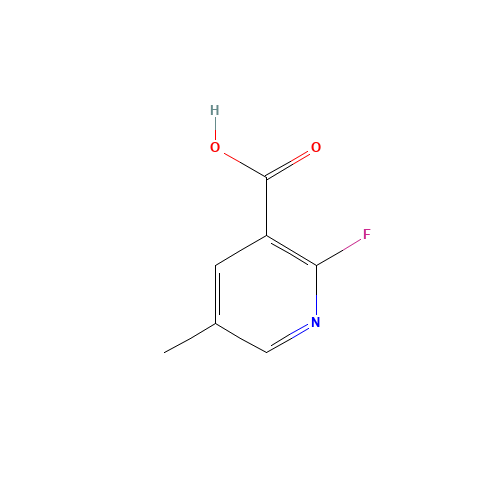 2-fluoro-5-methylpyridine-3-carboxylic acid (CAS: 1042986-00-4) - Chemical Structure and Molecular Formula 