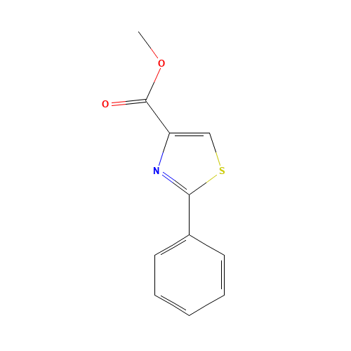 methyl 2-phenyl-1,3-thiazole-4-carboxylate (CAS: 7113-02-2) - Chemical Structure and Molecular Formula 