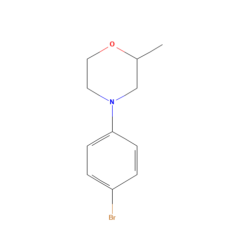 4-(4-bromophenyl)-2-methylmorpholine (CAS: 1415794-00-1) - Chemical Structure and Molecular Formula 