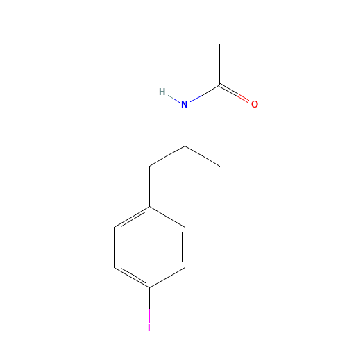 N-[1-(4-iodophenyl)propan-2-yl]acetamide (CAS: 113682-47-6) - Chemical Structure and Molecular Formula 