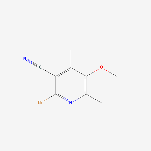 2-bromo-5-methoxy-4,6-dimethylpyridine-3-carbonitrile (CAS: 1062541-71-2) - Chemical Structure and Molecular Formula 