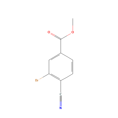 methyl 3-bromo-4-cyanobenzoate (CAS: 942598-44-9) - Chemical Structure and Molecular Formula 