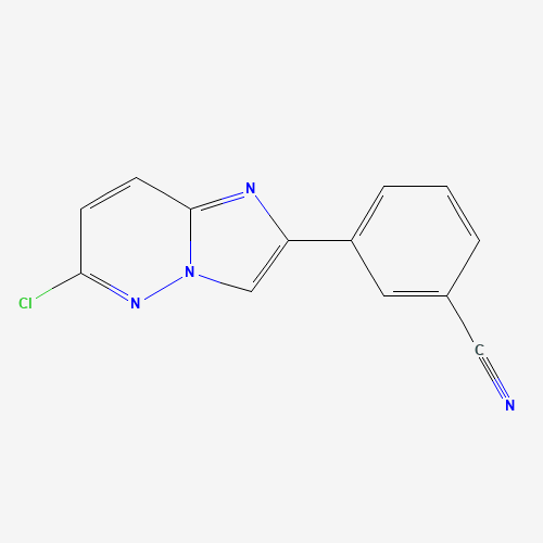 3-(6-chloroimidazo[1,2-b]pyridazin-2-yl)benzonitrile (CAS: 1125406-99-6) - Chemical Structure and Molecular Formula 