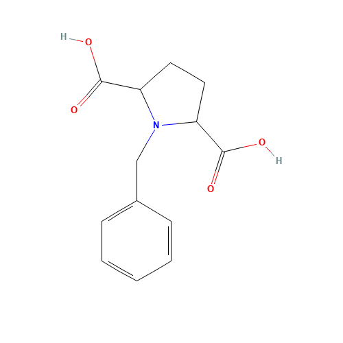 1-benzylpyrrolidine-2,5-dicarboxylic acid (CAS: 433933-93-8) - Chemical Structure and Molecular Formula 