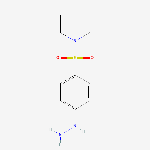N,N-diethyl-4-hydrazinylbenzenesulfonamide (CAS: 53947-51-6) - Chemical Structure and Molecular Formula 
