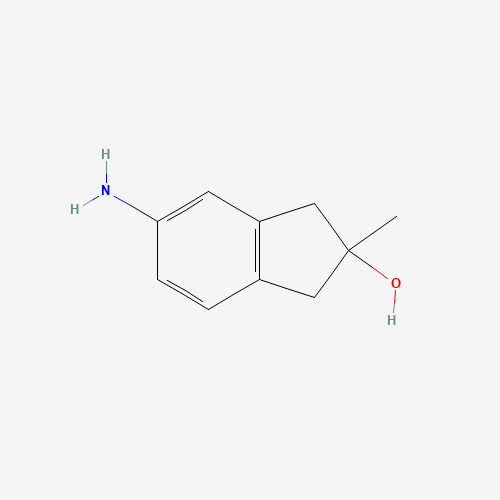 5-amino-2-methyl-1,3-dihydroinden-2-ol (CAS: 913296-99-8) - Chemical Structure and Molecular Formula 