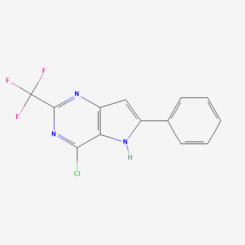 4-chloro-6-phenyl-2-(trifluoromethyl)-5H-pyrrolo[3,2-d]pyrimidine (CAS: 237435-54-0) - Related Chemical Product