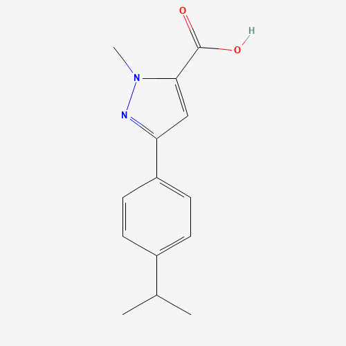 2-methyl-5-(4-propan-2-ylphenyl)pyrazole-3-carboxylic acid (CAS: 852815-01-1) - Related Chemical Product