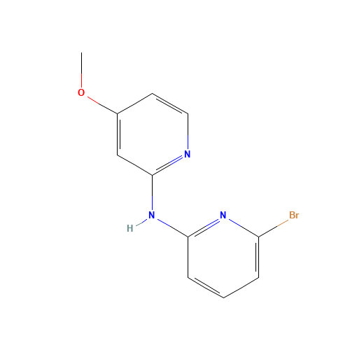 6-bromo-N-(4-methoxypyridin-2-yl)pyridin-2-amine (CAS: 1411985-57-3) - Chemical Structure and Molecular Formula 
