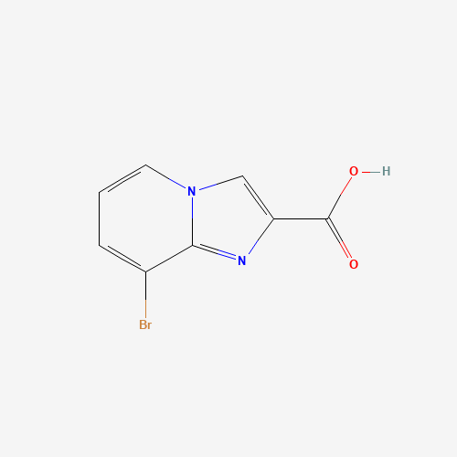 8-bromoimidazo[1,2-a]pyridine-2-carboxylic acid (CAS: 1026201-45-5) - Chemical Structure and Molecular Formula 