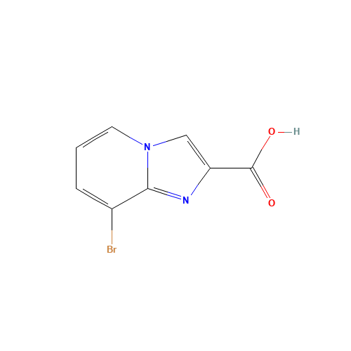 8-bromoimidazo[1,2-a]pyridine-2-carboxylic acid (CAS: 1026201-45-5) - Chemical Structure and Molecular Formula 