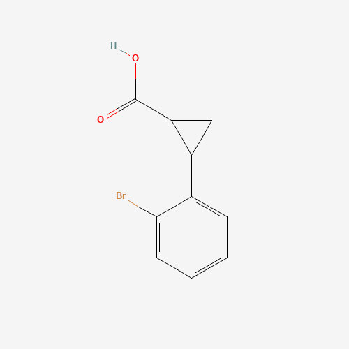 2-(2-bromophenyl)cyclopropane-1-carboxylic acid (CAS: 767359-25-1) - Chemical Structure and Molecular Formula 