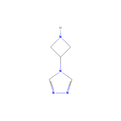 4-(azetidin-3-yl)-1,2,4-triazole (CAS: 1495939-85-9) - Chemical Structure and Molecular Formula 