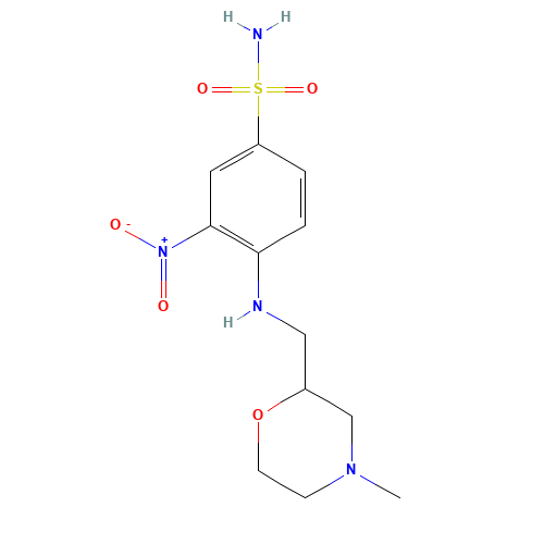 4-[(4-methylmorpholin-2-yl)methylamino]-3-nitrobenzenesulfonamide (CAS: 1257046-40-4) - Related Chemical Product