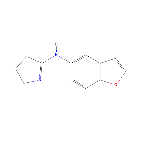 N-(1-benzofuran-5-yl)-3,4-dihydro-2H-pyrrol-5-amine (CAS: 1287746-87-5) - Chemical Structure and Molecular Formula 
