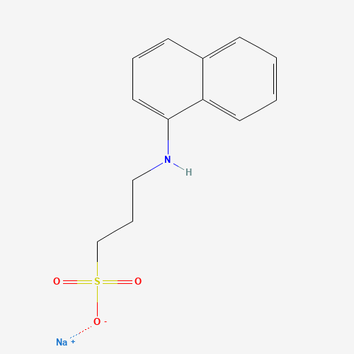 sodium;3-(naphthalen-1-ylamino)propane-1-sulfonate (CAS: 104484-71-1) - Chemical Structure and Molecular Formula 