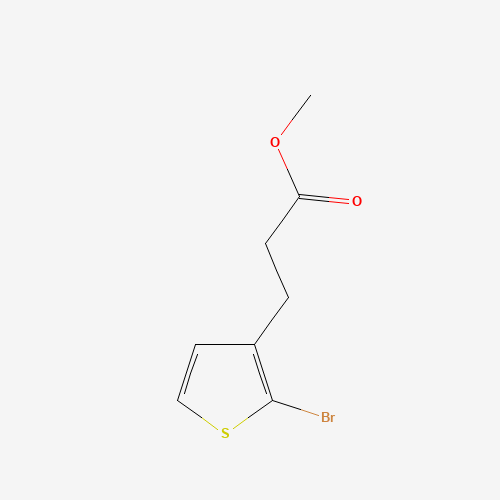 methyl 3-(2-bromothiophen-3-yl)propanoate (CAS: 1419171-81-5) - Chemical Structure and Molecular Formula 