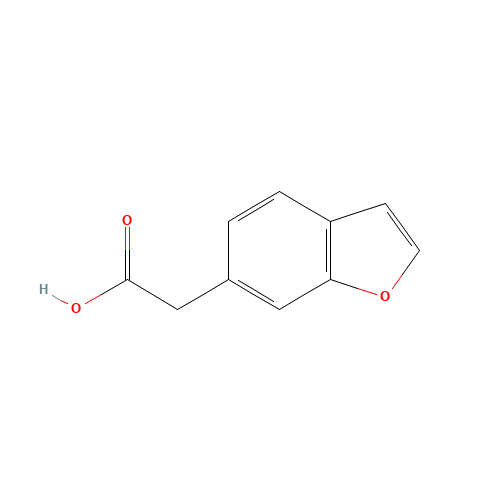 2-(1-benzofuran-6-yl)acetic acid (CAS: 152148-65-7) - Chemical Structure and Molecular Formula 