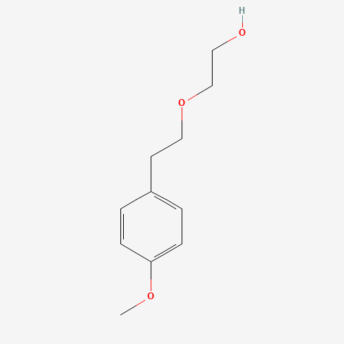 2-[2-(4-methoxyphenyl)ethoxy]ethanol (CAS: 81228-14-0) - Chemical Structure and Molecular Formula 