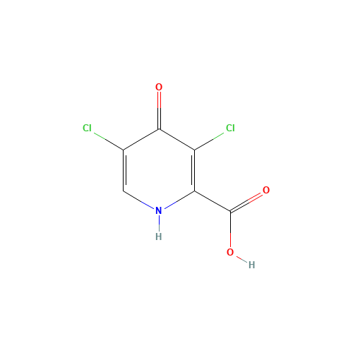 3,5-dichloro-4-oxo-1H-pyridine-2-carboxylic acid (CAS: 846045-08-7) - Chemical Structure and Molecular Formula 