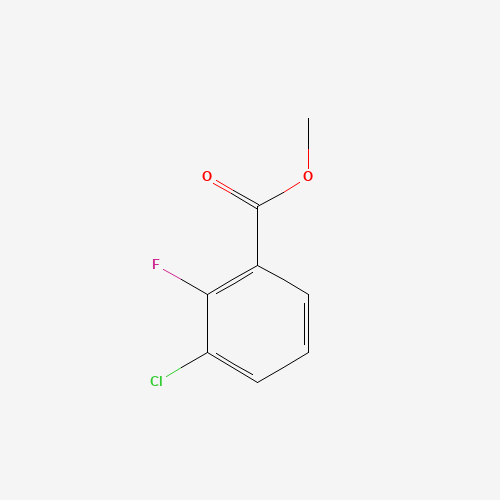 methyl 3-chloro-2-fluorobenzoate (CAS: 773874-05-8) - Chemical Structure and Molecular Formula 