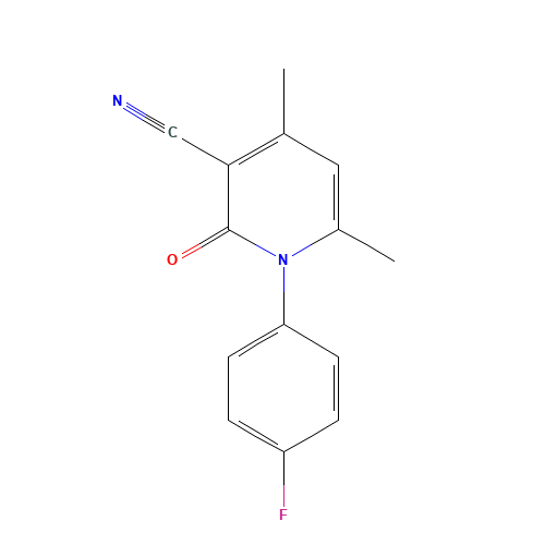 1-(4-fluorophenyl)-4,6-dimethyl-2-oxopyridine-3-carbonitrile (CAS: 24522-49-4) - Related Chemical Product