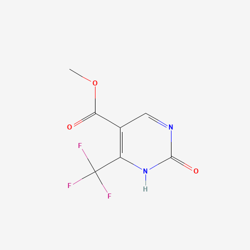 methyl 2-oxo-6-(trifluoromethyl)-1H-pyrimidine-5-carboxylate (CAS: 886212-78-8) - Chemical Structure and Molecular Formula 