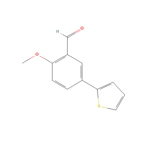 2-methoxy-5-thiophen-2-ylbenzaldehyde (CAS: 190270-76-9) - Related Chemical Product