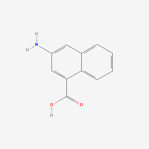3-aminonaphthalene-1-carboxylic acid (CAS: 32018-86-3) - Chemical Structure and Molecular Formula 