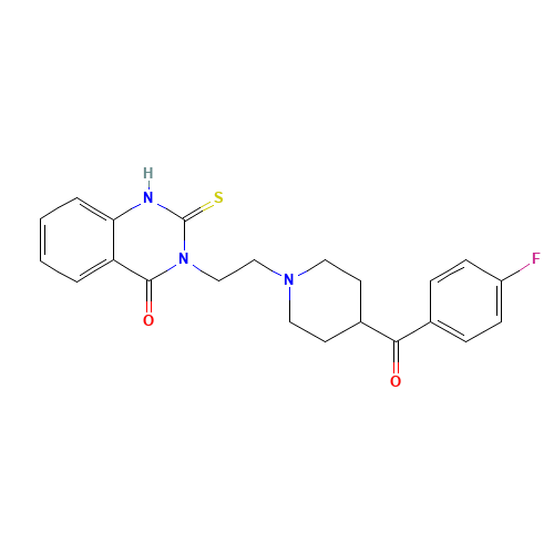 3-[2-[4-(4-fluorobenzoyl)piperidin-1-yl]ethyl]-2-sulfanylidene-1H-quinazolin-4-one (CAS: 76330-71-7) - Related Chemical Product