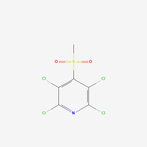 2,3,5,6-tetrachloro-4-methylsulfonylpyridine (CAS: 13108-52-6) - Chemical Structure and Molecular Formula 