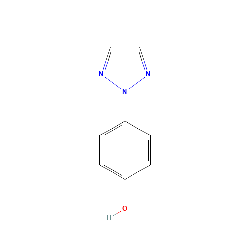 4-(triazol-2-yl)phenol (CAS: 68535-52-4) - Chemical Structure and Molecular Formula 