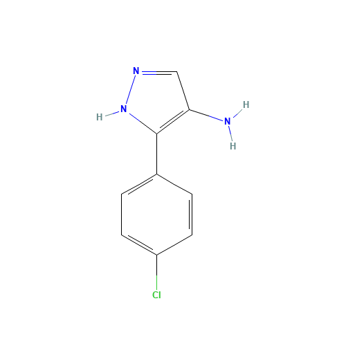 5-(4-chlorophenyl)-1H-pyrazol-4-amine (CAS: 91857-91-9) - Related Chemical Product