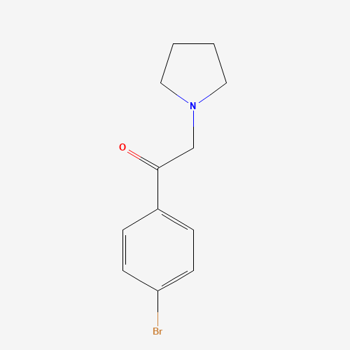 1-(4-bromophenyl)-2-pyrrolidin-1-ylethanone (CAS: 927892-99-7) - Chemical Structure and Molecular Formula 