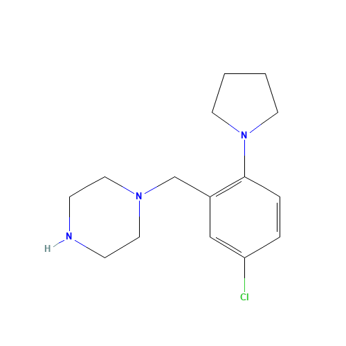 1-[(5-chloro-2-pyrrolidin-1-ylphenyl)methyl]piperazine (CAS: 1446818-75-2) - Related Chemical Product